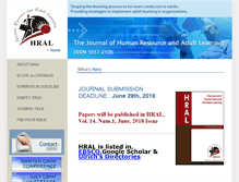 Tablet Screenshot of hraljournal.com